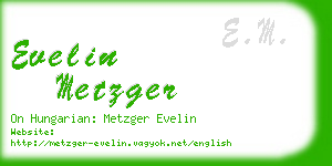 evelin metzger business card
